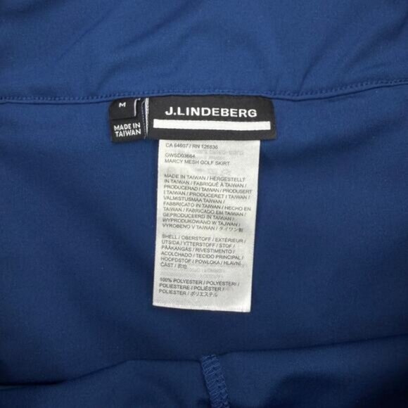 J.LINDEBERG Marcy Mesh Golf Skirt Size Medium Blue - Picture 7 of 8